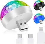 URAQT USB Mini Disco Light, 3 Pcs L