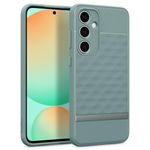 CASEOLOGY by Spigen Parallax Back Cover Case Compatible with Samsung Galaxy S24 FE 5G [Ergonomic 3D Hexa Cube Designed] S24 FE Back Cover (TPU and PC | Sage Green)