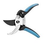 Pruning Shears Tree Trimmers Secateurs Hand Pruner Stainless Steel Blades Professional Garden Clippers Bypass Secateurs with SK-5 Steel Blade and Locking Mechanism for Branches Stems and Flowers