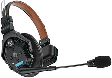 Hollyland Solidcom C1 Pro Wireless Intercom Remote Headset ENC Noise Cancellation Full Duplex 1100ft Team Communication with PTT Mute Single Ear Headset for Church Drone TV Film Production