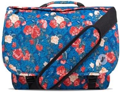 J World New York Thomas Laptop Messenger Bag for Women & Men. Kids Computer Bookbag, Vintage Rose, 13.5 X 17 X 6" (H X W X D)"