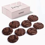 Cocosutra Fudgy Brownie Eggless Cookies | Box of 8 Freshly Baked Gourmet Cookies | Ooey Gooey Melty Premium Cookies for Gifting | 100% Natural | 40g per cookie | 320g