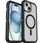 OtterBox Defender XT Case for iPhone 15 / iPhone 14 / iPhone 13 with MagSafe, Shockproof, Drop proof, Ultra-Rugged, Protective Case, 5x Tested to Military Standard, Clear/Black