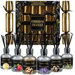 KreativeKraft Luxury Christmas Crackers, Pack of 6 Deluxe Xmas Crackers with Scented Reed Diffuser, Fun Novelty Festive Seasonal Table Decor & Gifts (Multi Diffuser)