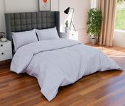 AVI Duvet Cover - King Size - Premium Cotton - Duvet/Quilt/Comforter Cover- 91 x 101 inches with 2 Pillow Covers (White)