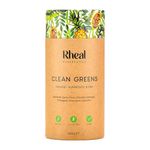 Rheal Clean Greens 150g | 30 Servings | Daily Source of Nutritious Greens | Supports Energy, Immunity & Digestion | 100% Organic & Gluten Free | Plant Based | Certified B Corp