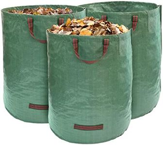 3-Pack 72 Gallons Garden Bag - Reusable Yard Waste Bags, Lawn Pool Garden Waste Bag, Gardening Bags, Leaf Bag Lawn Bags