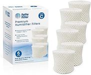 Fette Filter - Humidifier Wicking Filters Compatible with Honeywell HC-888, HC-888N, Filter C. (Pack of 6)