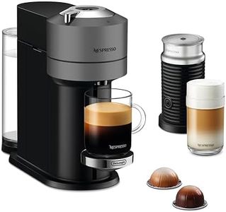 De'Longhi Nespresso Vertuo Next with Aeroccino ENV120.TAE, Automatic Coffee Maker with Milk Frother, Single-Serve Capsule Coffee Machine, 4 Cup Sizes, Welcome Set Included, 1500W, Dark Grey