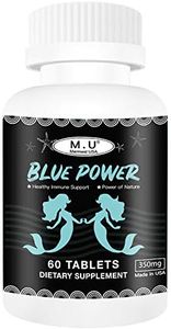 M.U The fantastic BLUE POWER Immunity Booster for kids and adult -Support Healthy Immune System- 60 Capsules- Herbal Supplement- by MERMAID USA