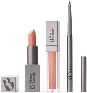 Rinna Beauty Icon Lip Kit - Birthday Suit - All-in-one Lip Kit Includes Lipstick, Lip Gloss, and Lip Liner - TRUE NUDE look - Vegan, Long-lasting, Anti-aging & Moisturizing, Cruelty-Free - 1 each