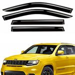 AEROGUYS Tape-On Window Deflectors Extra Durable Window Visors Rain Guards Fit for Jeep Grand Cherokee 2011-2020, Sun Visors, Wind Deflectors, Vent Visors, Car Accessories - 4pcs. AG0365