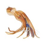 Simulation Squid Jigs for Saltwater Fishing, Lifelike Octopus Lures with Thick Tentacles, Attract Big Fish, Soft Body, for Fishing Enthusiasts