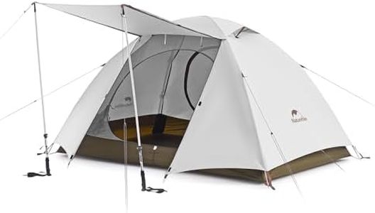Naturehike 2 Person/3 Person Backpacking Tent, Waterproof Lightweight 2 Person Tent 3 Person Tent, Easy Setup 3 Season Double Layer Tent with Canopy
