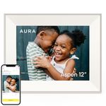 Aura Aspen 12" Digital Photo Frame - Clay with Paper Mat