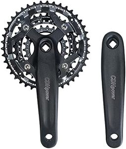 DONSP1986 Triple Speed Aluminum Alloy Square Crankset 170mm 104/64bcd 42/32/22T with Chainring Crankarms, Crank Set Chainset for Mountain Road Bike Fixed Gear Bicycle