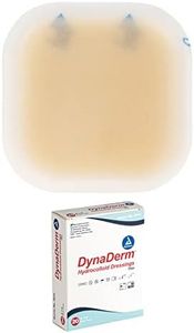 Dynarex DynaDerm Hydrocolloid Dressing, Sterile Moist Bandages Used for All Kinds of Wound, 2" x 2", Thin and Latex-Free, Pack of 20