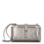 The Sak Women's Iris Smartphone Crossbody Large Bag in Leather, Pyrite