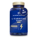 Natural L CARNITINE 2000mg. 150 Capsules 75 Days. High Concentration Improves Sports Performance. Weight Loss, Energy Resistance. CE Manufactured. N2 Natural Nutrition