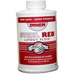 Dykem 04968 Red Layout Fluid - 8 oz Brush-In-Cap Bottle - 80496 [PRICE is per EACH]