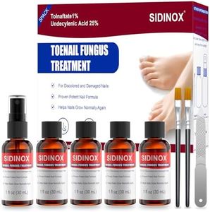Toenail Fungus Treatment, Treatment Extra Strength with 25% Undecylenic Acid, Fungus nail treatment for Damaged Nails, Discolored, Thick Toenails, Help Nail Grow - (1 Fl Oz/30 ml x 5 Pack)
