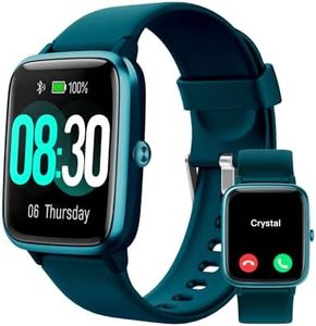 GRV Smart Watch for iOS and Android Phones (Answer/Make Calls), Watches for Men Women IP68 Waterproof Smartwatch Fitness Tracker Watch with Heart Rate/Sleep Monitor Steps Calories Counter (Gem Green)