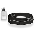 TITAN SPORT Running Belt Waist Bag Phone Holder with Ultra Slim Water Bottle (190ml), Adjustable Sports Water Resistant Band with Two Pockets Fits Smartphones up to 7", Ideal for Men & Women’s Fitness