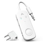 Avantree Relay - Premium Airplane Bluetooth 5.3 Adapter for All Headphones, aptX Low Latency, Supports 2 Headphones or AirPods, Wireless Audio Transmitter for in-Flight, TV, Gym, Tablets