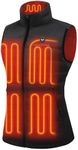 Venustas Women's Recycled Heated Down Vest with Battery Pack, Lightweight Electric Heating Puffer Vest for Hiking, Skiing