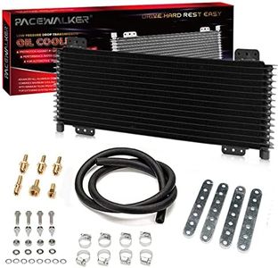 PACEWALKER Transmission Oil Cooler 40,000 GVW Low Pressure Drop LPD47391 47391 with Mounting Hardware (Upgrade Version-Black)