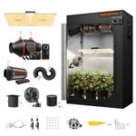 SPIDER FARMER 4x2 Grow Tent Complete System SF-2000 LED Grow Light with Samsung LM301H EVO & Dimmable Lights 24" x 47" x 71" Grow Tent 4 Inch Inline Fan Filter with Temperature Humidity Controller