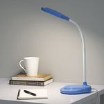 Wakefit Study/Table/Desk/Book/LED 7 W Lamp with On/Off Switch, Flexible Design, 1 Year Warranty, ABS + Iron, Blaise (Blue)