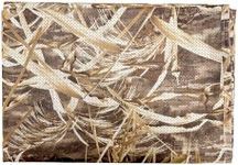 AUSCAMOTEK One Way See Through Camouflage Mesh Camo Netting Material for Hunting Ground Blind - Duck & Deer Marsh 5X13FT