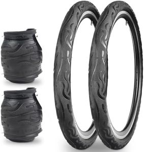 Balinge Moutain Bike Tires 20 Inch Folding Replacement Tire for MTB Mountain Bicycle，Non-Slip，2 Tires