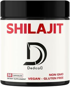 1000Mg Shilajit Pure Himalayan Organic Capsules - Contains Natural Fulvic, Humic Acid & 85 Others - Shilajit Supplement for Body Balance, Heart Health, Brain & Immune System Support - 60 Counts