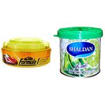 Formula 1 615026 Carnauba Paste Wax (230 g) & My Shaldan Japan Gel Car Perfume Air Freshener (Lime, 80 g)