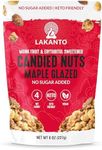 Lakanto Candied Nuts Maple Glazed - No Sugar Added, Sweetened with Monk Fruit, 3 Net Carbs, Keto Diet Friendly, Vegan, On the Go Snack Anytime (Maple Glazed)