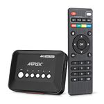 4K Media Player, AGPTEK HDMI 4K Digital Media Player with HDMI YPbPr Ports USB 2.0 HD SD MMC RMVB AVI MP3 Mpeg Divx MKV Black