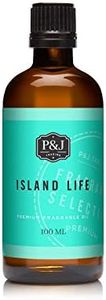 P&J Fragrance Oil | Island Life 100ml - Scented Oil for Soap Making, Diffusers, Candle Making, Lotions, Haircare, Slime, and Home Fragrance