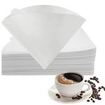 100 PCS Coffee Filter Papers, Paper Coffee Filters Compatible with V60 Size 02 Disposable Unbleached Cone Filter Paper for Pour Over and Drip Coffee Maker (1-4 Cups)