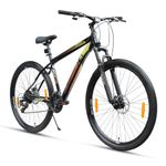 XCi Brave | 29-Inch Tyres | 21-Speed Shimano Gears | Front Suspension | Disc Brakes | Youth 13+ Years |18-Inch Ultra Light Steel Frame | Black Gold