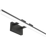 SOLFART Black Modern 31.5 inch Bathroom Lights Over Mirror Vanity Lighting Wall Mounted 8778-ND