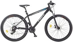 Insync Men's Zukan 27.5-Inch (650B) Front Suspension Alloy ATB 24 Speed Mountain Bike, 17.5-Inch Size, Black