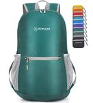 Ultralight Packable Backpack 20L - Small Foldable Hiking Backpacks Water Resistant Light Daypack for Outdoor Hiking,By ZOMAKE(Dark Green)