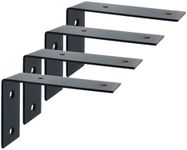 Mooche Black Shelf Brackets, 4PCS W