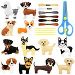 Puppy Sewing Kit for Kids,DIY Crafting Animal Felt Plushie, Sewing Kit Sewing Kit for Kids, make your own stuffed animal kit for Boys and Girls, Educational Beginners Sewing Set for 8-12 Years Old