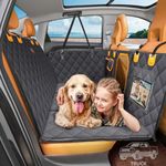 Manificent Back Seat Extender for Dogs, Hard Bottom Dog Car Seat Cover for Back Seat Bed for Car Camping Mattress, Dog Hammock for Car Travel Bed, Non Inflatable Car Bed for Car SUV Truck XL