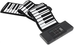 Roll-up Piano 88 Keys, Electronic Hand Roll Portable Piano With 128 Unique Tones And Built-in Speaker, Silicone Fold Able Piano Keyboard For Beginners And Kids