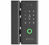 Ozone RFID and Fingerprint Glass Door Lock with Remote and Mobile Application, Passage Mode | Anti-Theft Password | Automatic Locking | Smart Freeze (for Glass to Wall Lock)