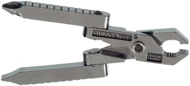 SWISS+TECH ST50022 Stainless Steel 6-in-1 Key Chain Multi Tool, Polished Finish (Single Pack)